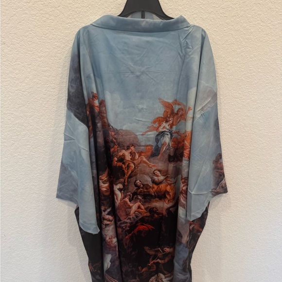 Renaissance Short Sleeve Woven Top - Multi Color - Picture 5 of 15